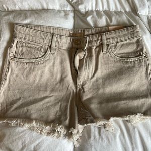 NWT! KUT Jane cut-off shorts, tan, size 8